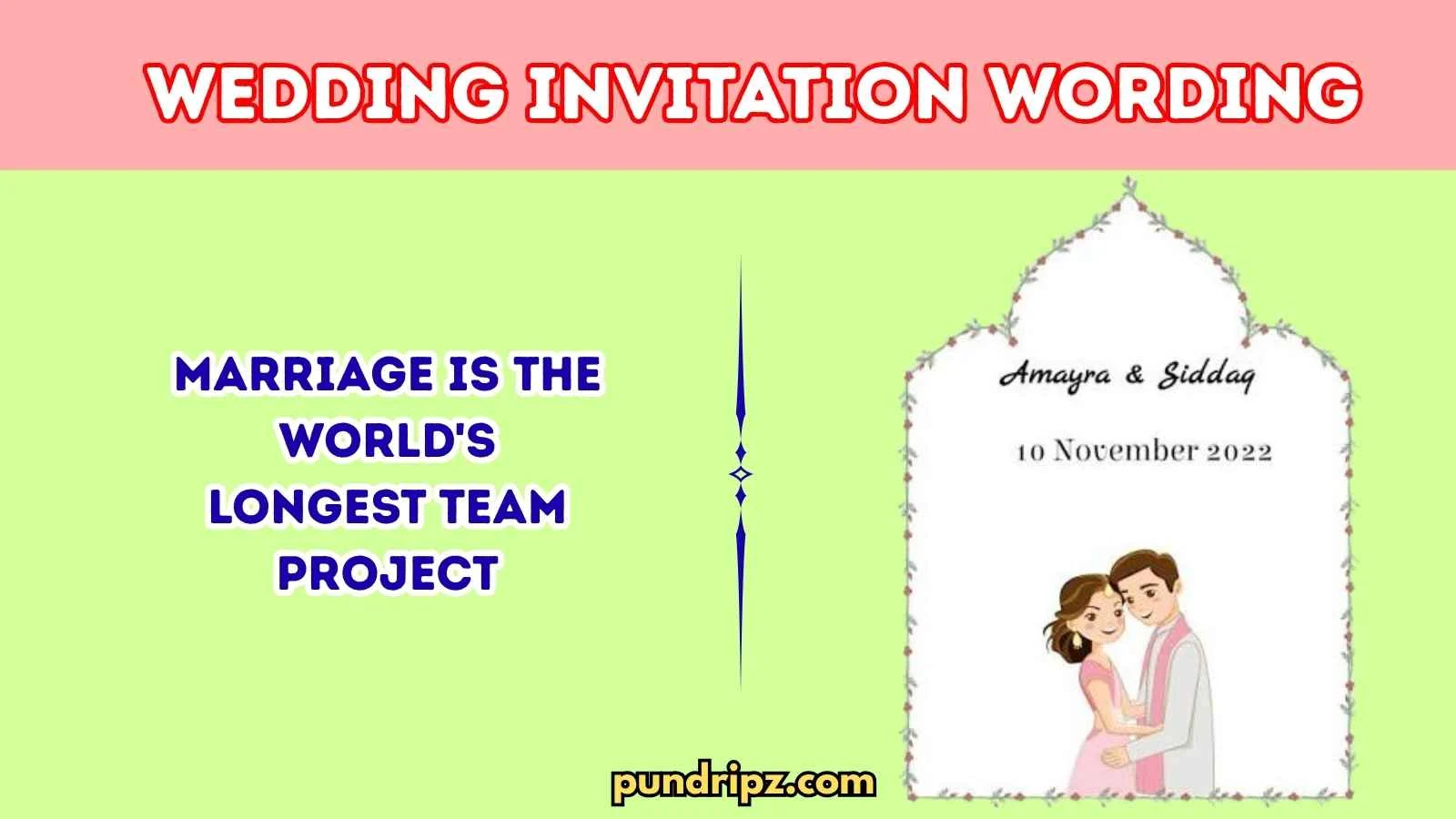 wedding invitation wording